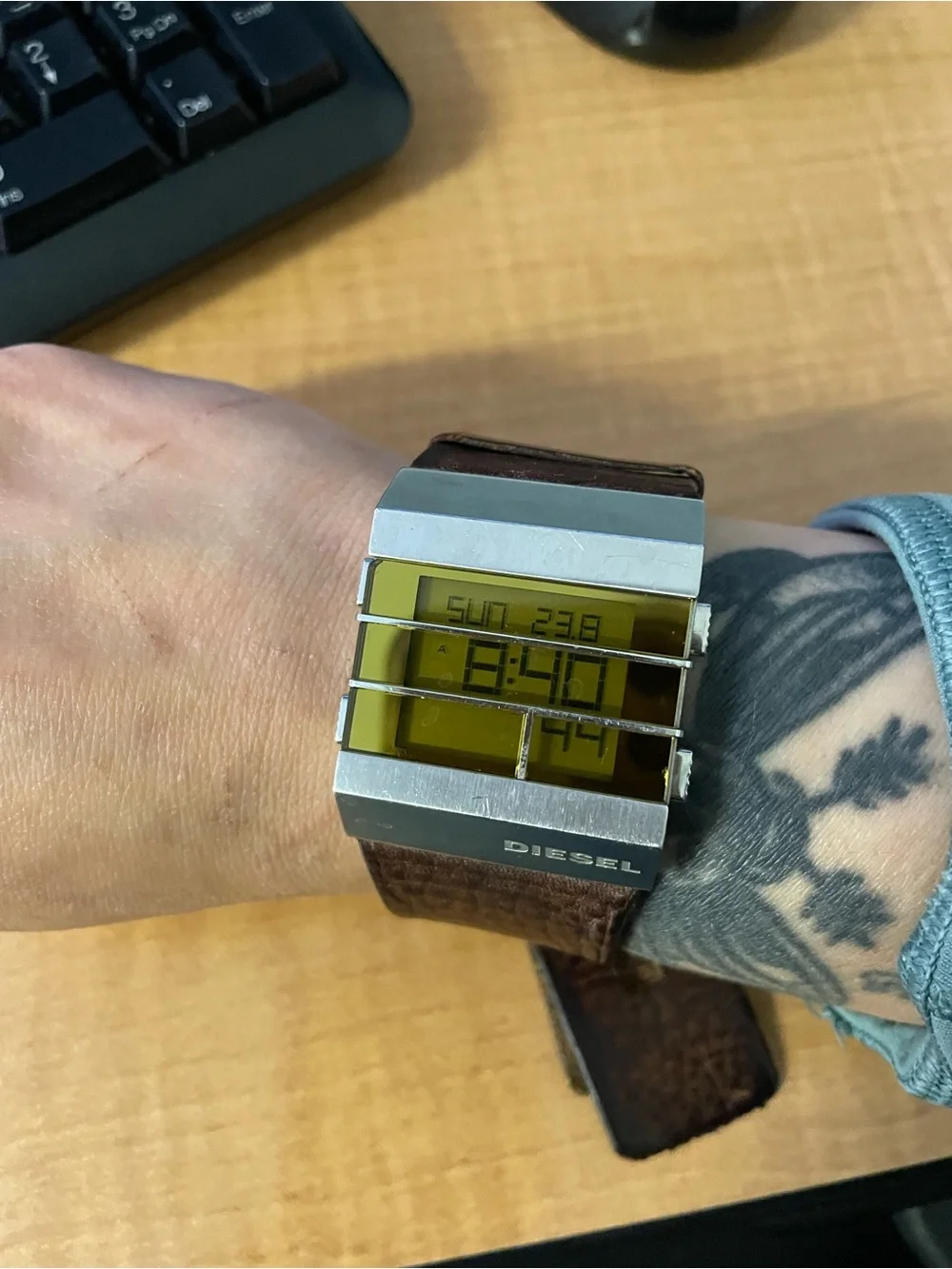 Rare Vintage Y2K Diesel DZ7071 Digital Cuff Watch - Cyberpunk / Retro Futurist